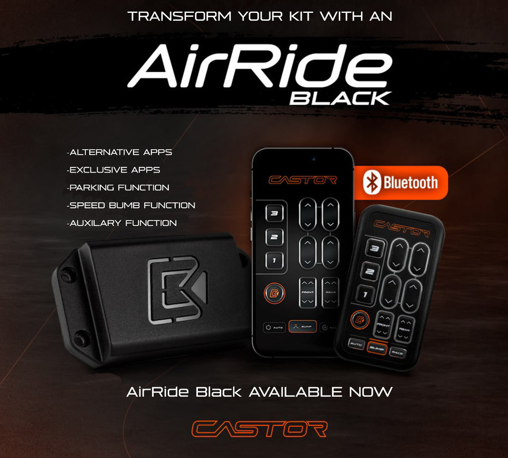 Castor Airride Black - Bluetooth & Remote Control System